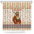 Native American Christmas Shower Curtain with Beige Tribal Pattern Santa Claus and Dreamcatcher Motif - Wonder Print Shop