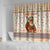 Native American Christmas Shower Curtain with Beige Tribal Pattern Santa Claus and Dreamcatcher Motif - Wonder Print Shop