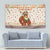 Native American Christmas Tapestry with Beige Tribal Pattern Santa Claus and Dreamcatcher Motif - Wonder Print Shop
