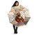 Native American Christmas Umbrella with Beige Tribal Pattern Santa Claus and Dreamcatcher Motif - Wonder Print Shop