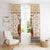 Native American Christmas Window Curtain with Beige Tribal Pattern Santa Claus and Dreamcatcher Motif - Wonder Print Shop