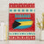Bahamas Christmas Canvas Wall Art with Red Festive Pattern Sailing Santa and National Flag Motif - Wonder Print Shop