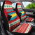 Bahamas Christmas Car Seat Cover with Red Festive Pattern Sailing Santa and National Flag Motif - Wonder Print Shop