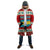 Bahamas Christmas Cloak with Red Festive Pattern Sailing Santa and National Flag Motif - Wonder Print Shop