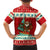Bahamas Christmas Kid Hawaiian Shirt with Red Festive Pattern Sailing Santa and National Flag Motif - Wonder Print Shop