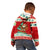 Bahamas Christmas Kid Hoodie with Red Festive Pattern Sailing Santa and National Flag Motif - Wonder Print Shop