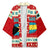 Bahamas Christmas Kimono with Red Festive Pattern Sailing Santa and National Flag Motif - Wonder Print Shop
