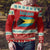 Bahamas Christmas Ugly Christmas Sweater with Red Festive Pattern Sailing Santa and National Flag Motif - Wonder Print Shop