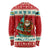 Bahamas Christmas Long Sleeve Shirt with Red Festive Pattern Sailing Santa and National Flag Motif - Wonder Print Shop