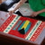 Bahamas Christmas Puzzle with Red Festive Pattern Sailing Santa and National Flag Motif - Wonder Print Shop