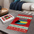Bahamas Christmas Puzzle with Red Festive Pattern Sailing Santa and National Flag Motif - Wonder Print Shop