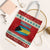 Bahamas Christmas Tote Bag with Red Festive Pattern Sailing Santa and National Flag Motif - Wonder Print Shop