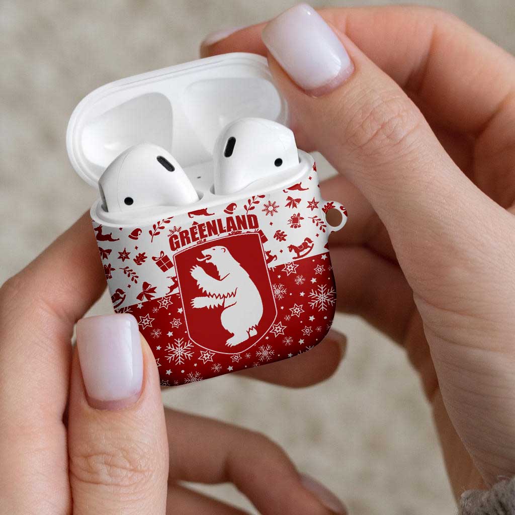 Greenland Christmas AirPods Case Land of Ice Heart of Fire - Wonder Print Shop