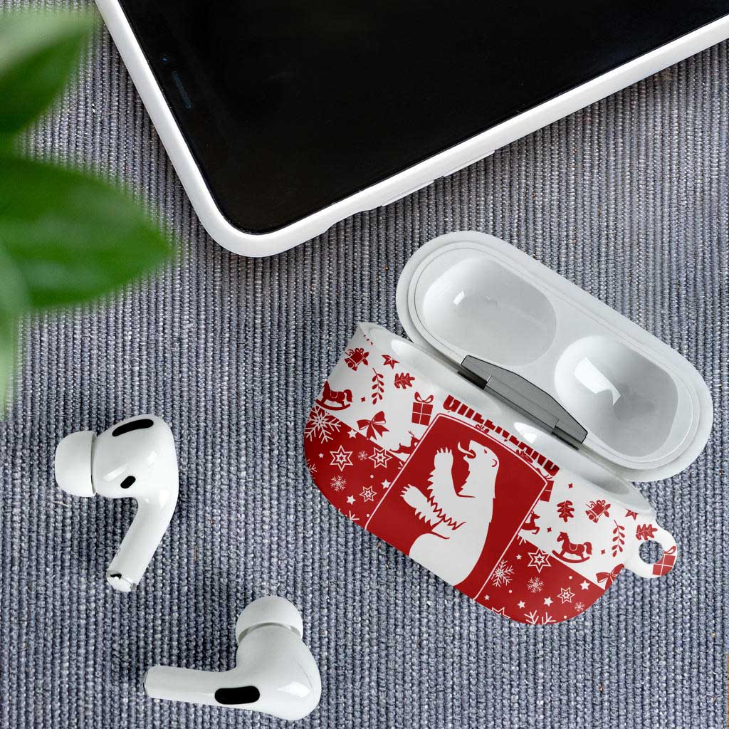 Greenland Christmas AirPods Case Land of Ice Heart of Fire - Wonder Print Shop