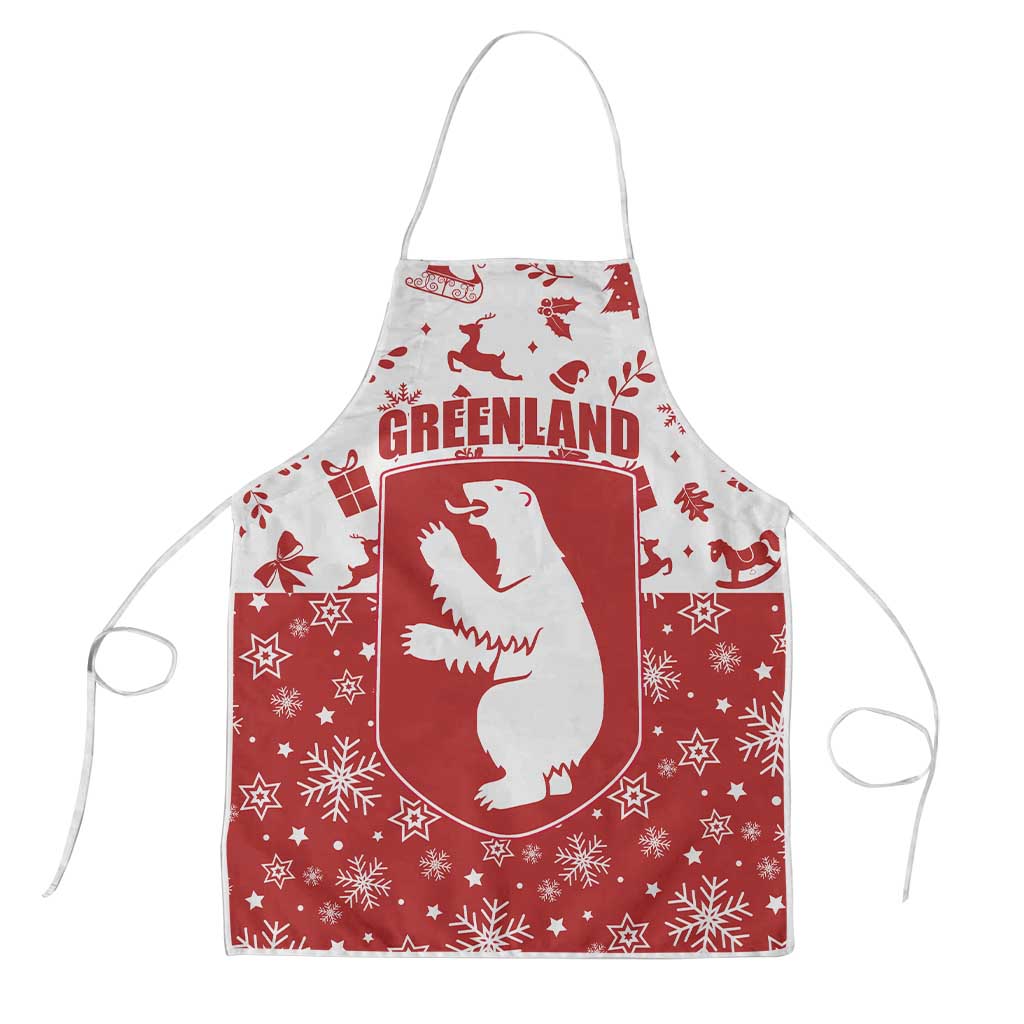 Greenland Christmas Apron Land of Ice Heart of Fire - Wonder Print Shop