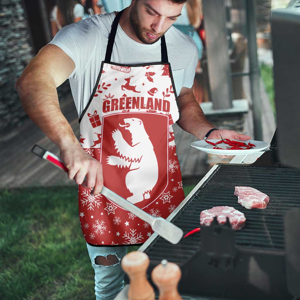 Greenland Christmas Apron Land of Ice Heart of Fire - Wonder Print Shop
