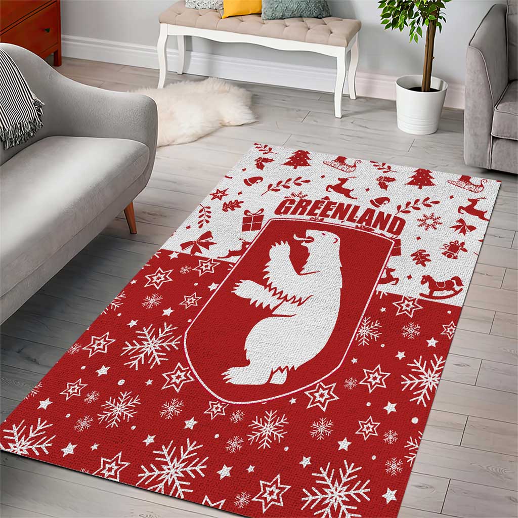 Greenland Christmas Area Rug Land of Ice Heart of Fire - Wonder Print Shop