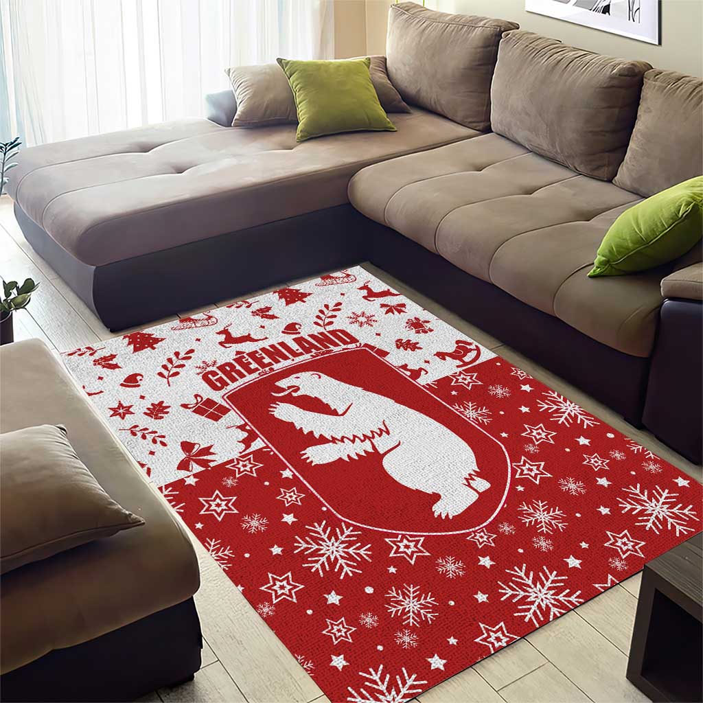 Greenland Christmas Area Rug Land of Ice Heart of Fire - Wonder Print Shop