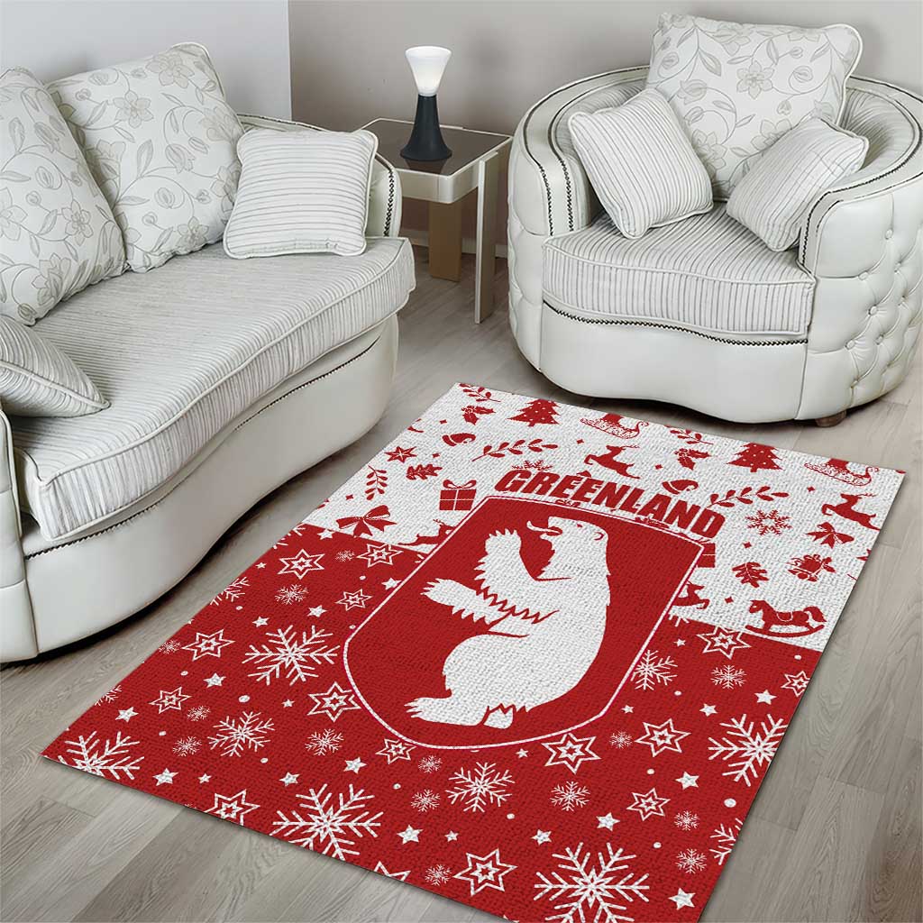 Greenland Christmas Area Rug Land of Ice Heart of Fire - Wonder Print Shop