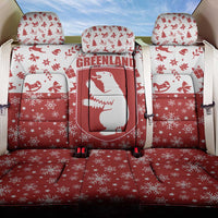 Greenland Christmas Back Car Seat Cover Land of Ice Heart of Fire - Wonder Print Shop
