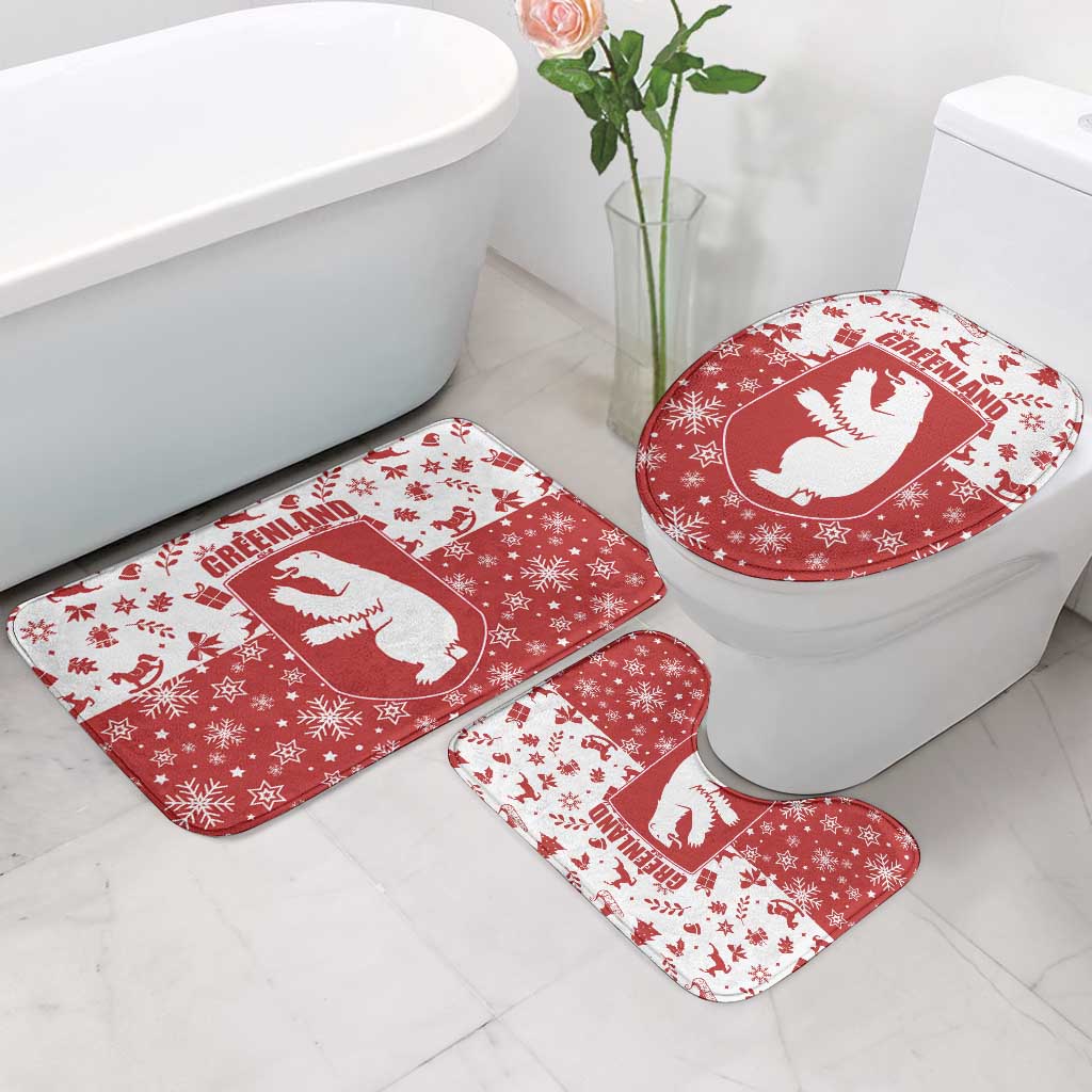 Greenland Christmas Bathroom Set Land of Ice Heart of Fire - Wonder Print Shop