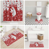 Greenland Christmas Bathroom Set Land of Ice Heart of Fire - Wonder Print Shop