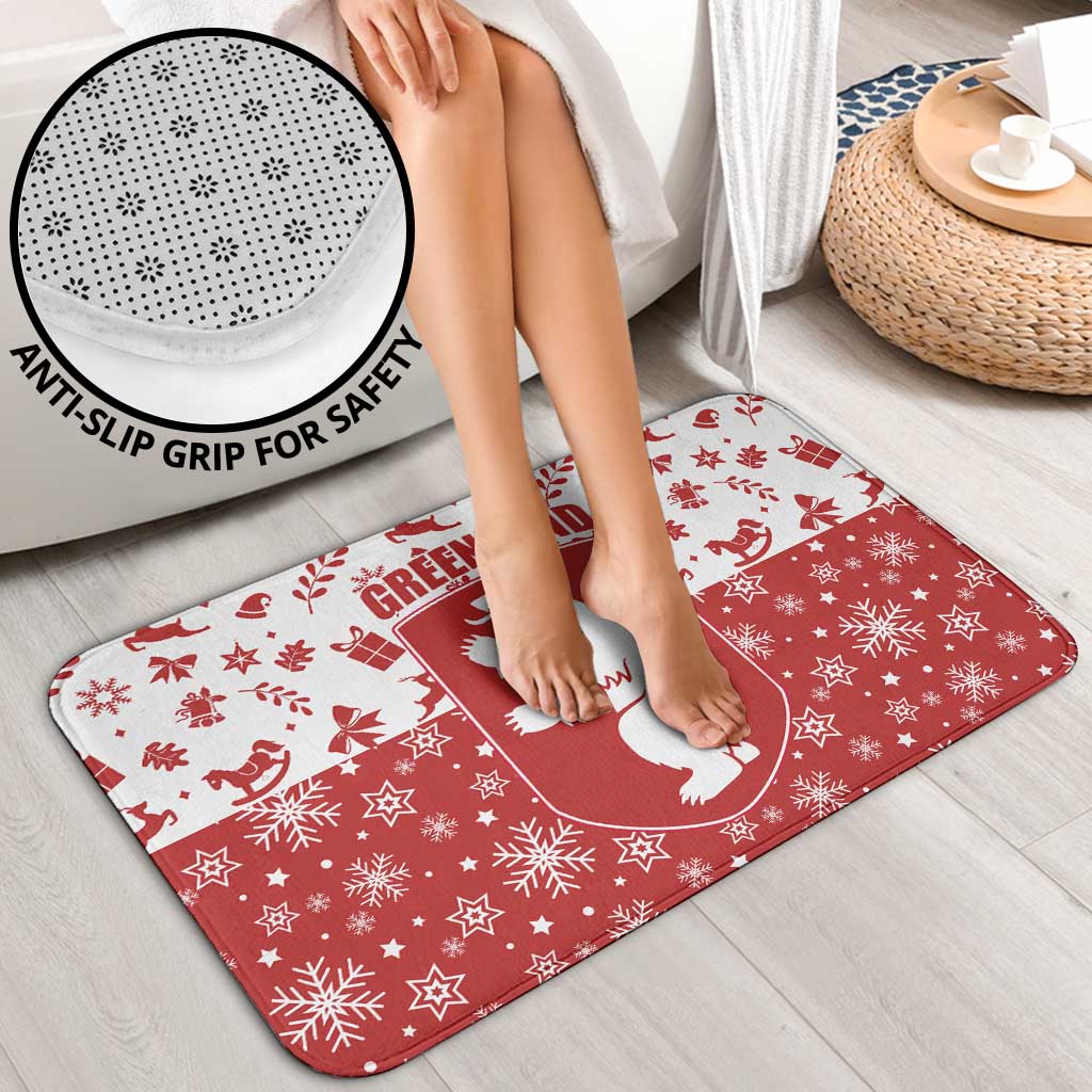 Greenland Christmas Bathroom Set Land of Ice Heart of Fire - Wonder Print Shop