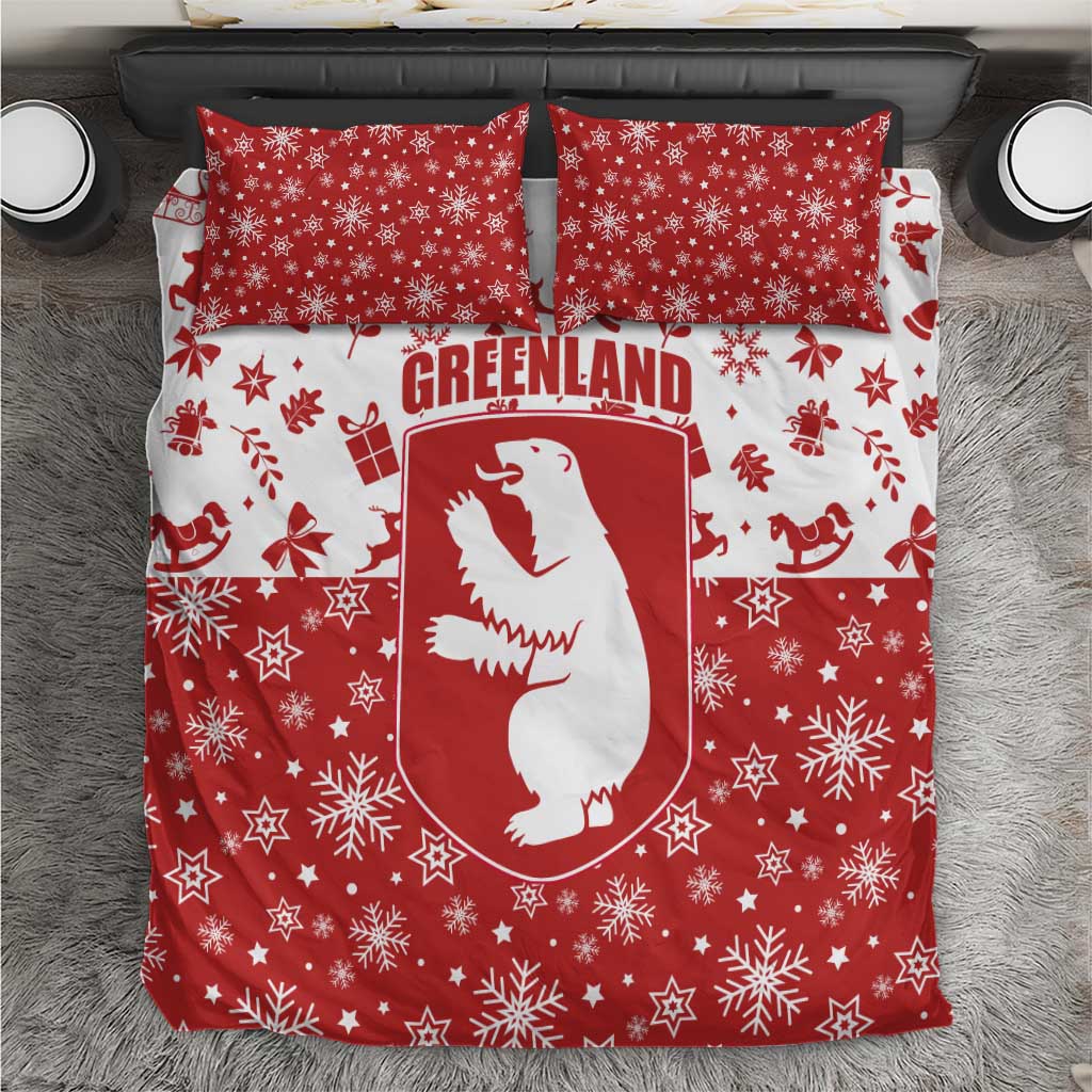 Greenland Christmas Bedding Set Land of Ice Heart of Fire - Wonder Print Shop