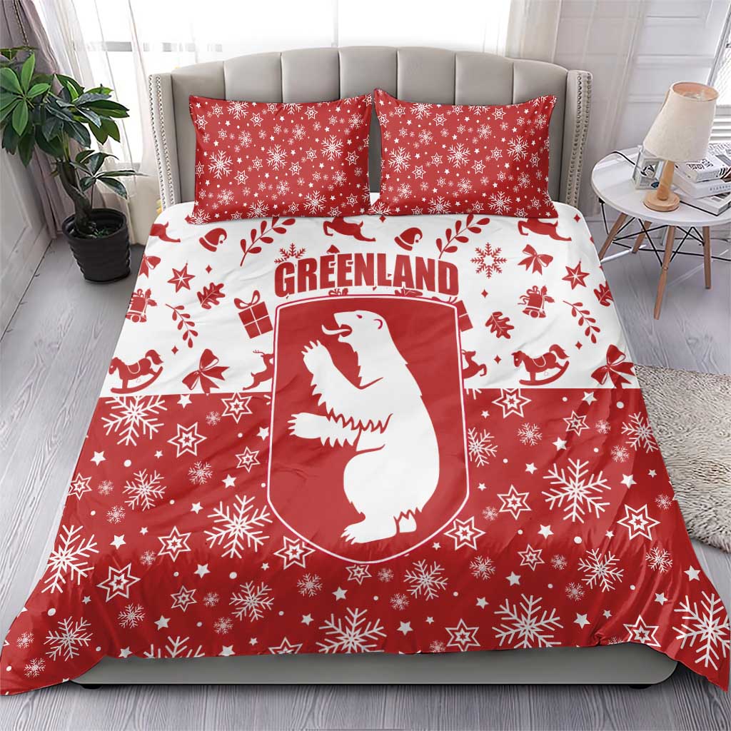 Greenland Christmas Bedding Set Land of Ice Heart of Fire - Wonder Print Shop