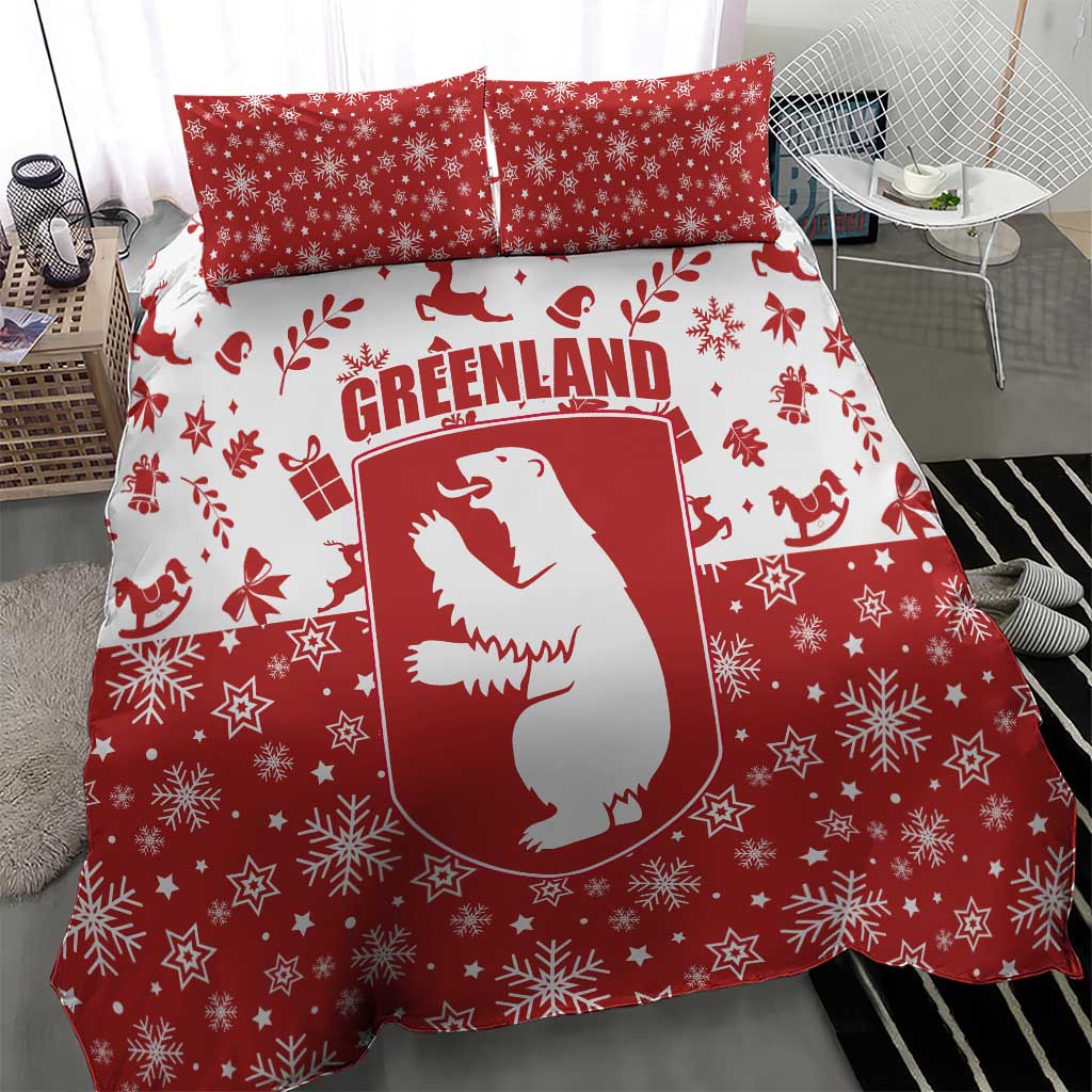Greenland Christmas Bedding Set Land of Ice Heart of Fire - Wonder Print Shop