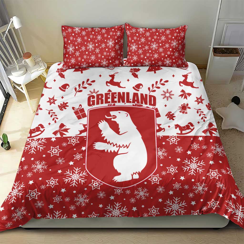 Greenland Christmas Bedding Set Land of Ice Heart of Fire - Wonder Print Shop
