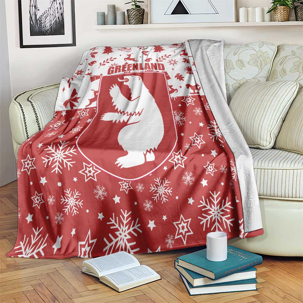 Greenland Christmas Blanket Land of Ice Heart of Fire - Wonder Print Shop