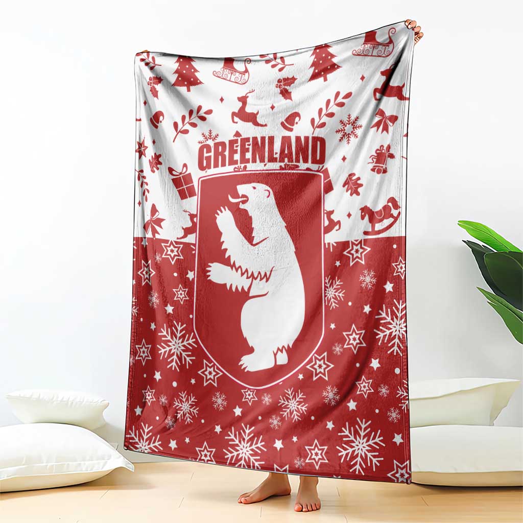 Greenland Christmas Blanket Land of Ice Heart of Fire - Wonder Print Shop