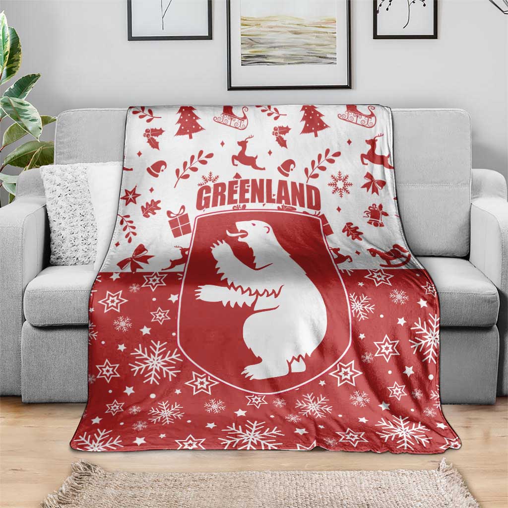 Greenland Christmas Blanket Land of Ice Heart of Fire - Wonder Print Shop