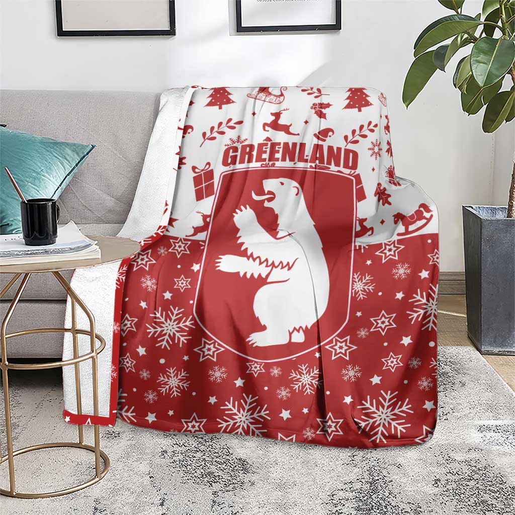 Greenland Christmas Blanket Land of Ice Heart of Fire - Wonder Print Shop