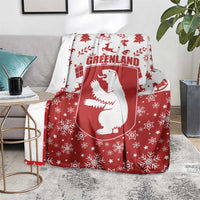 Greenland Christmas Blanket Land of Ice Heart of Fire - Wonder Print Shop