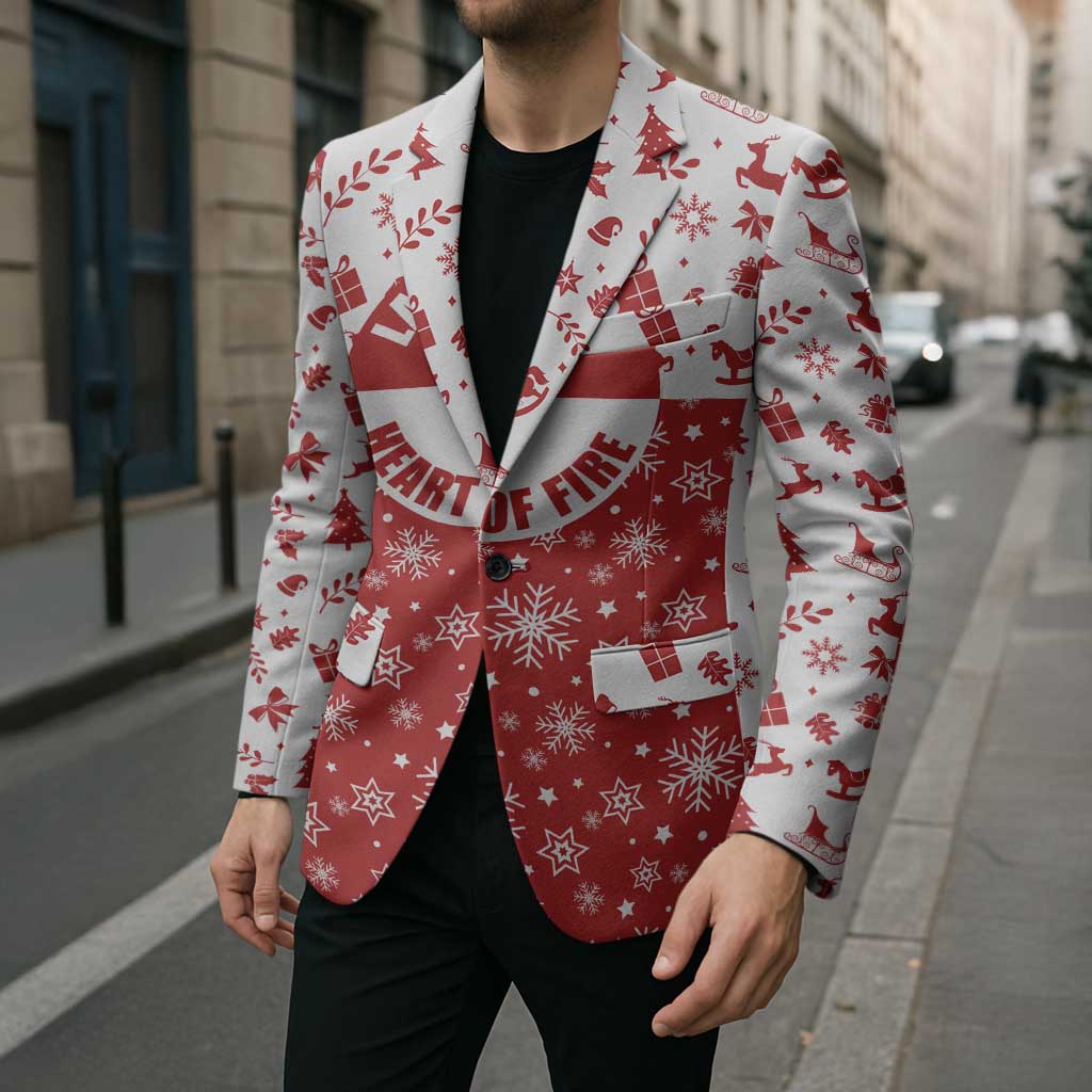 Greenland Christmas Blazer Land of Ice Heart of Fire - Wonder Print Shop