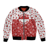 Greenland Christmas Bomber Jacket Land of Ice Heart of Fire - Wonder Print Shop