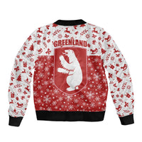 Greenland Christmas Bomber Jacket Land of Ice Heart of Fire - Wonder Print Shop