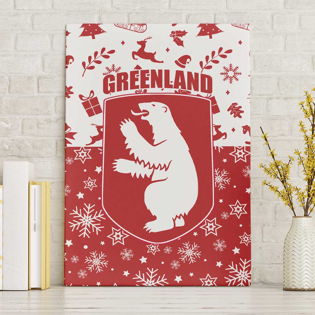 Greenland Christmas Canvas Wall Art Land of Ice Heart of Fire - Wonder Print Shop