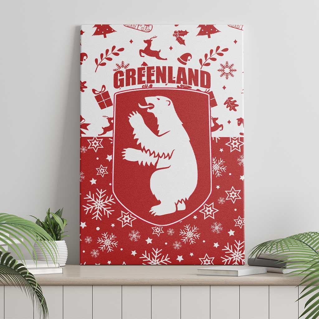 Greenland Christmas Canvas Wall Art Land of Ice Heart of Fire - Wonder Print Shop
