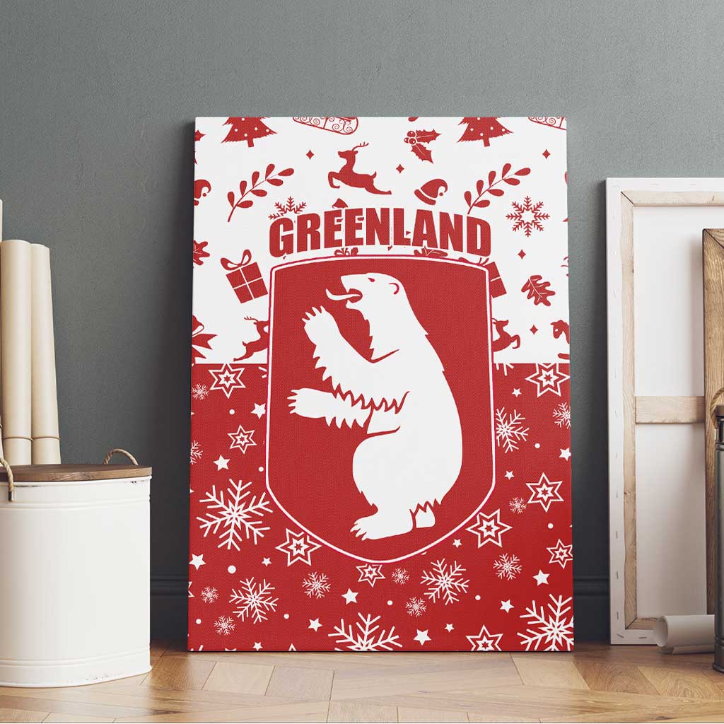 Greenland Christmas Canvas Wall Art Land of Ice Heart of Fire - Wonder Print Shop