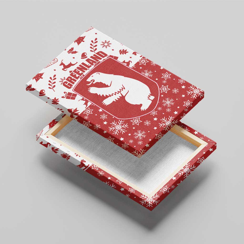 Greenland Christmas Canvas Wall Art Land of Ice Heart of Fire - Wonder Print Shop