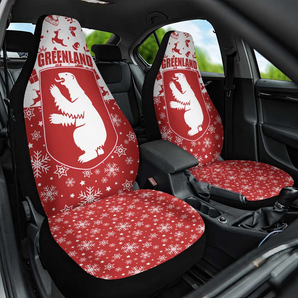 Greenland Christmas Car Seat Cover Land of Ice Heart of Fire - Wonder Print Shop