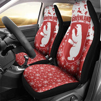 Greenland Christmas Car Seat Cover Land of Ice Heart of Fire - Wonder Print Shop