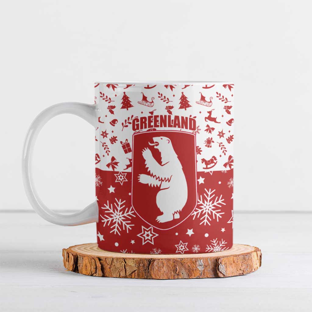 Greenland Christmas Ceramic Mug Land of Ice Heart of Fire - Wonder Print Shop