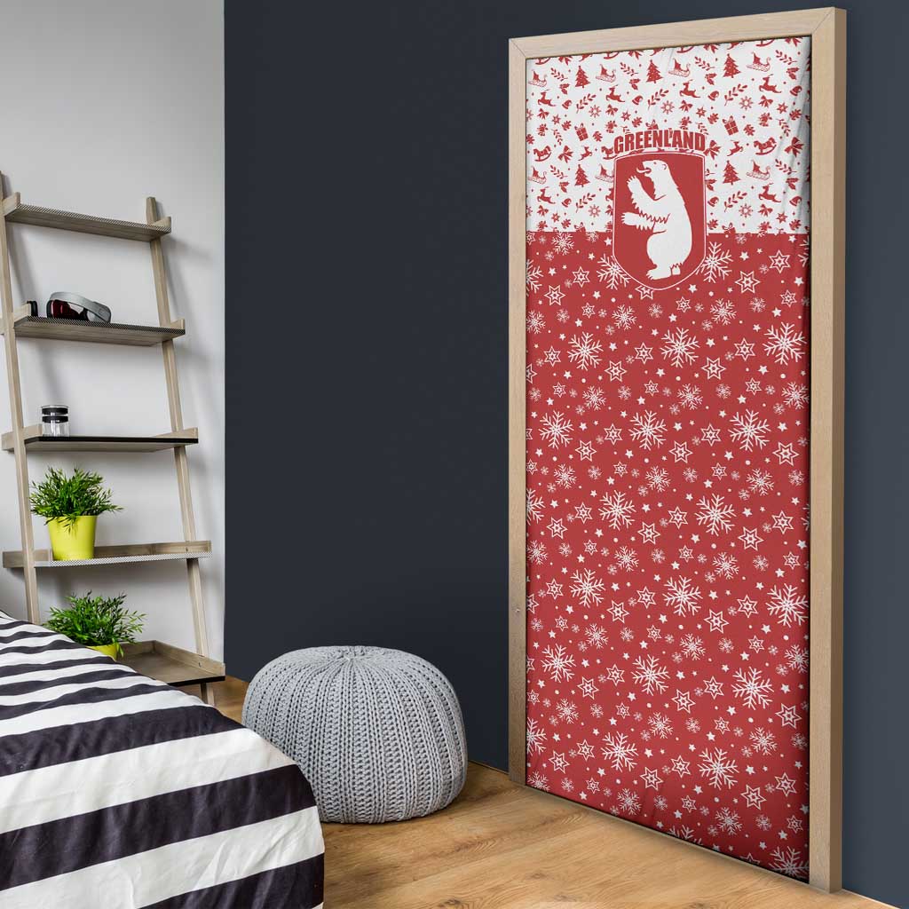 Greenland Christmas Door Cover Land of Ice Heart of Fire - Wonder Print Shop