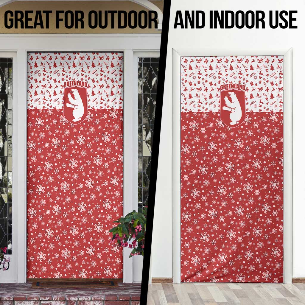 Greenland Christmas Door Cover Land of Ice Heart of Fire - Wonder Print Shop