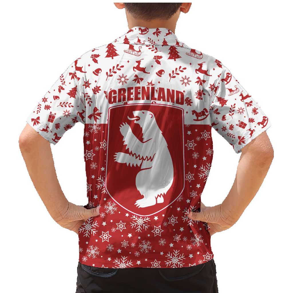 Greenland Christmas Family Matching Mermaid Dress and Hawaiian Shirt Land of Ice Heart of Fire - Wonder Print Shop
