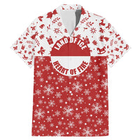 Greenland Christmas Family Matching Mermaid Dress and Hawaiian Shirt Land of Ice Heart of Fire - Wonder Print Shop